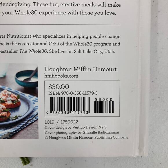 The Whole 30 Friends & Family Hardcover Melissa Hartwig Urban Cookbook Book - Picture 6 of 12